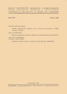 Badania geodezyjne polskich dalmierzy mikrofalowych typu Telemetr